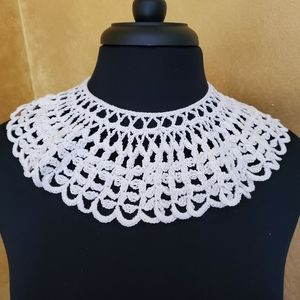 Vintage handmade crocheted collar